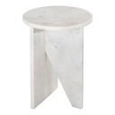 Grace Accent Table White Marble - 2