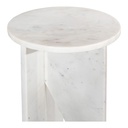 Grace Accent Table White Marble - 4