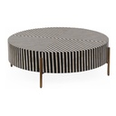 Chameau Small Coffee Table Black and White - 1
