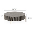 Chameau Small Coffee Table Black and White - 7