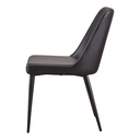 Lula Dining Chair Black Vegan Leather - Set Of Two - 5