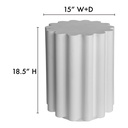 Taffy Accent Table White - 5