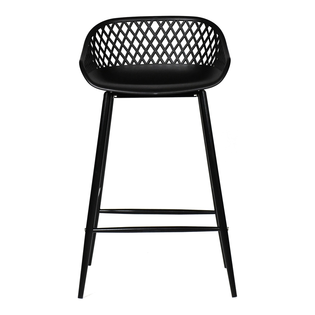 Piazza Outdoor Counter Stool Black - Set Of Two - 2