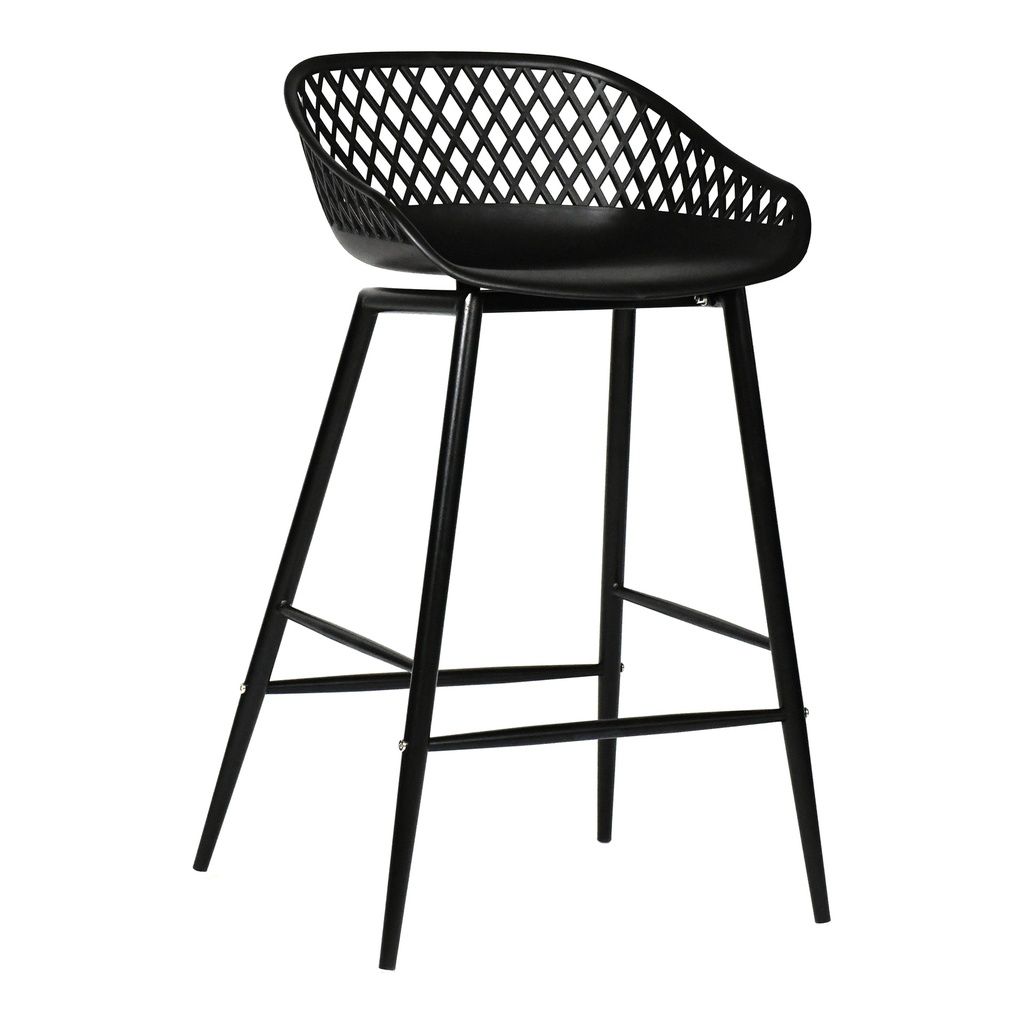 Piazza Outdoor Counter Stool Black - Set Of Two - 3