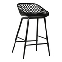 Piazza Outdoor Counter Stool Black - Set Of Two - 3