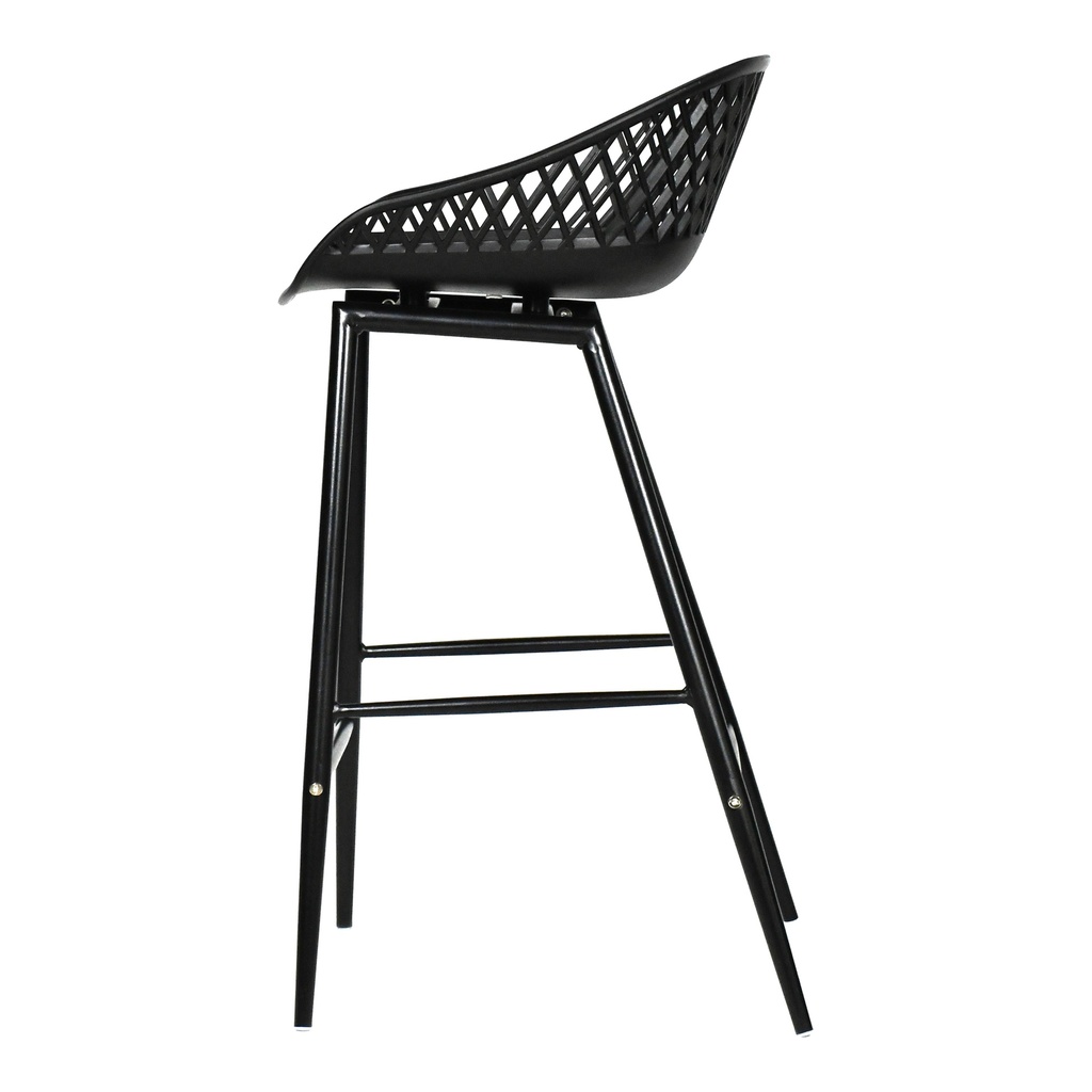 Piazza Outdoor Counter Stool Black - Set Of Two - 4