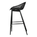 Piazza Outdoor Counter Stool Black - Set Of Two - 4