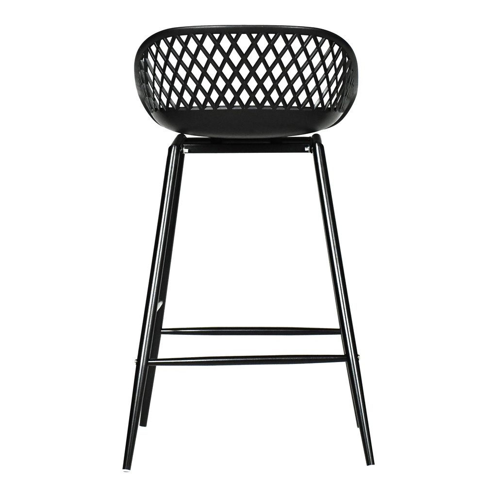 Piazza Outdoor Counter Stool Black - Set Of Two - 5
