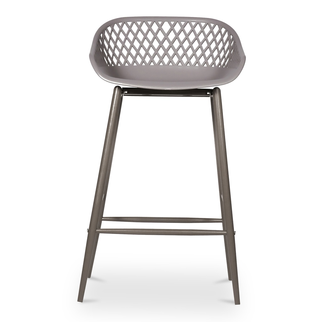 Piazza Outdoor Counter Stool Grey - Set Of Two - 2