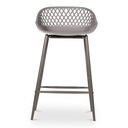 Piazza Outdoor Counter Stool Grey - Set Of Two - 2