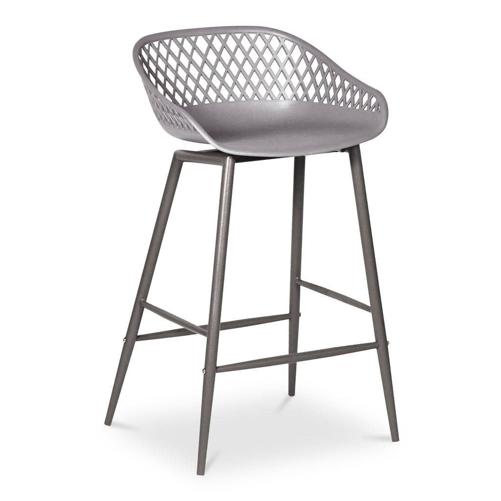 Piazza Outdoor Counter Stool Grey - Set Of Two - 3