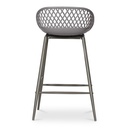 Piazza Outdoor Counter Stool Grey - Set Of Two - 5