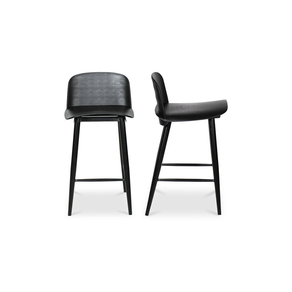 Looey Counter Stool Black - Set Of Two - 1