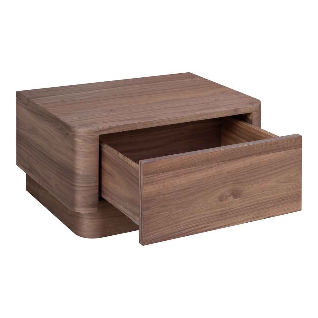 Round Off Small Nightstand Walnut - 2
