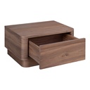 Round Off Small Nightstand Walnut - 2