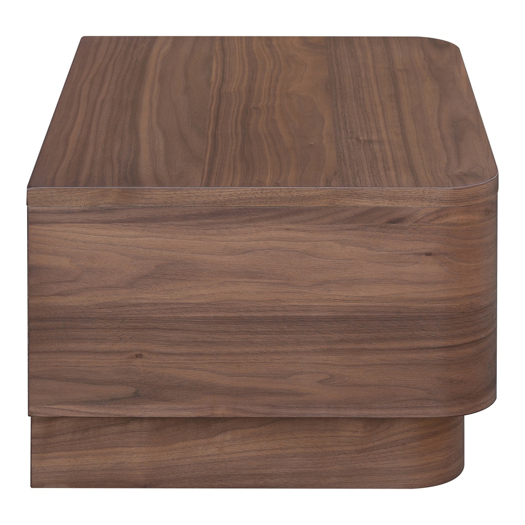 Round Off Small Nightstand Walnut - 3