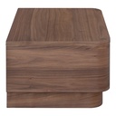 Round Off Small Nightstand Walnut - 3