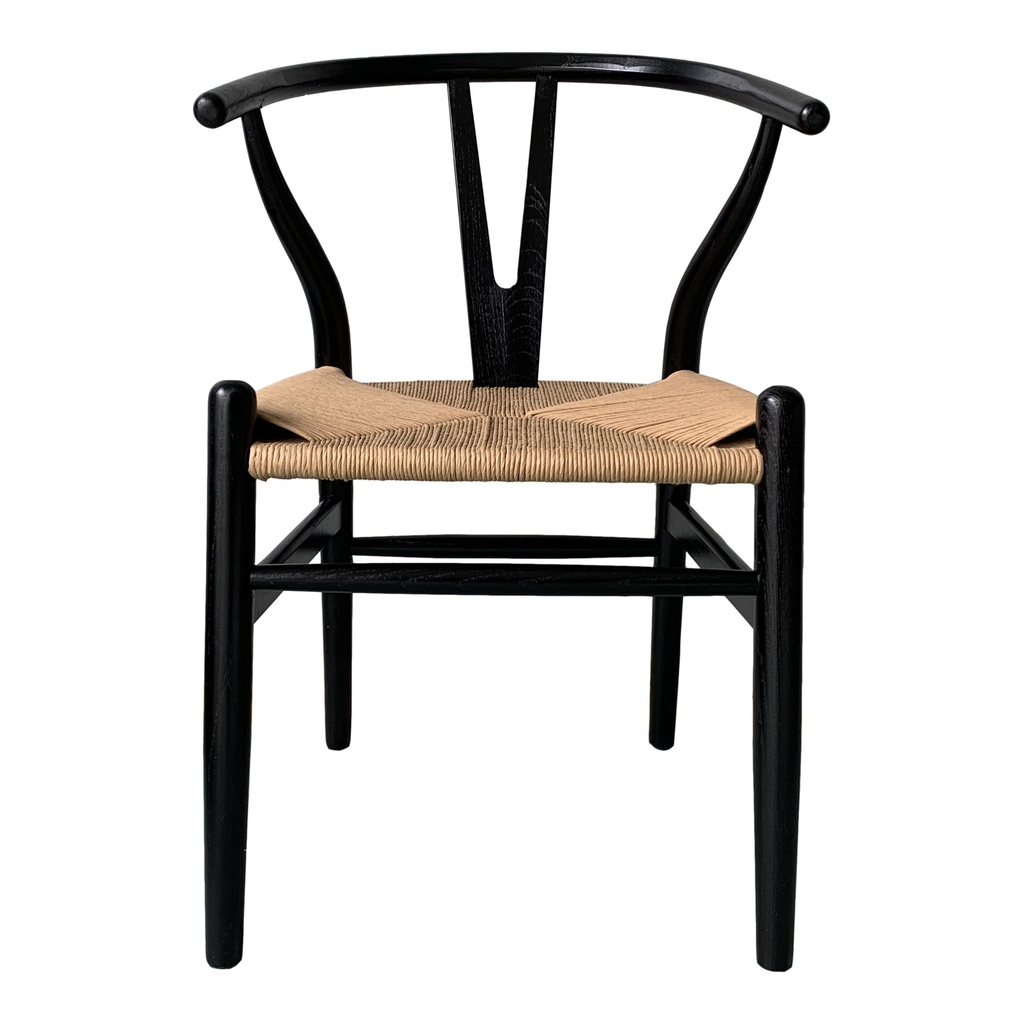 Ventana Dining Chair Black And Natural - Set Of Two - 2