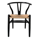 Ventana Dining Chair Black And Natural - Set Of Two - 2