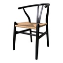 Ventana Dining Chair Black And Natural - Set Of Two - 3
