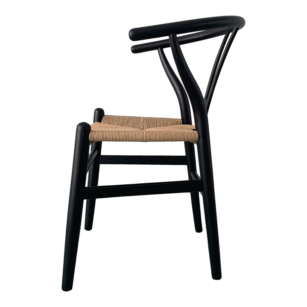 Ventana Dining Chair Black And Natural - Set Of Two - 4