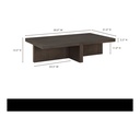 Folke Rectangular Coffee Table Dark Brown - 8
