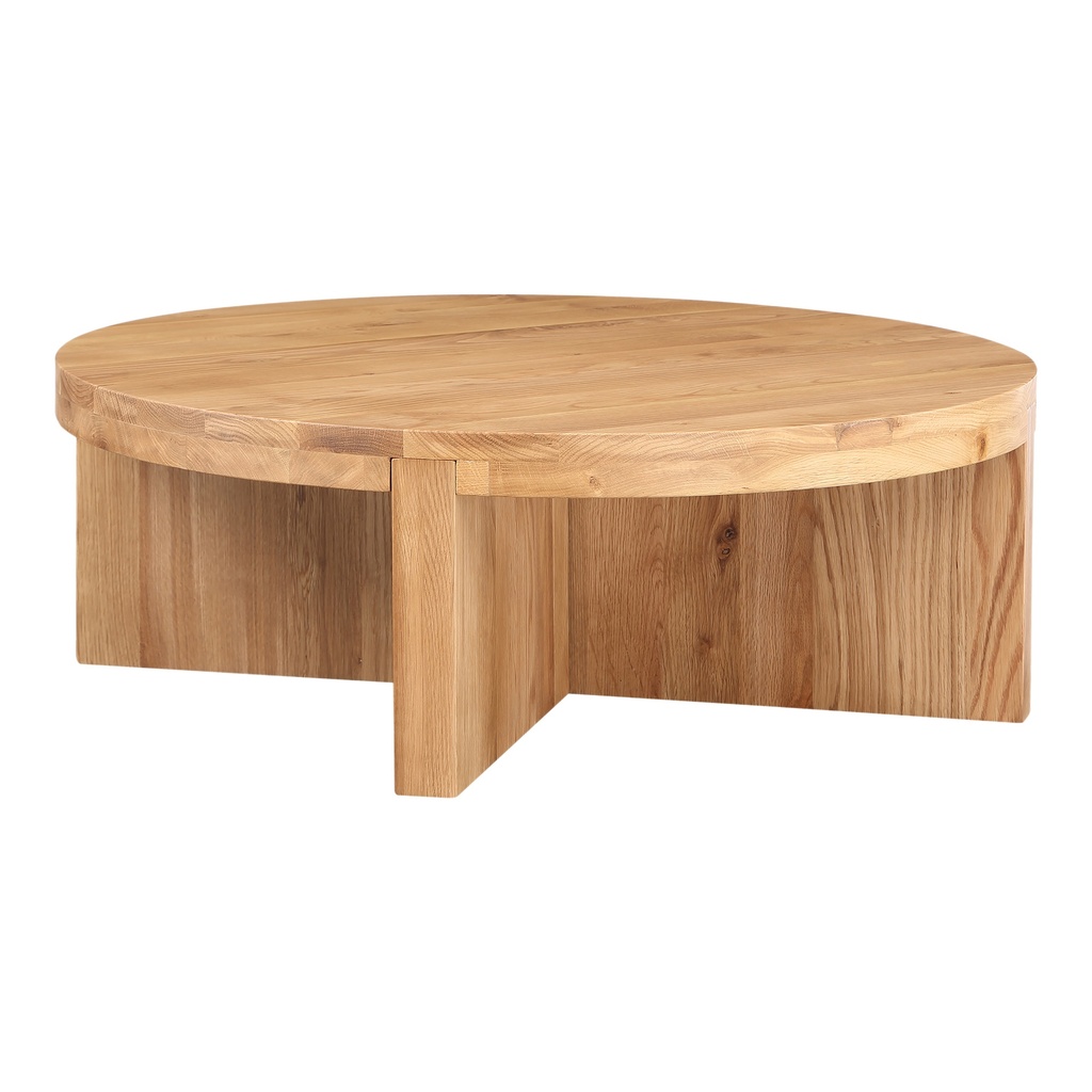 Folke Round Coffee Table Natural Oak - 1
