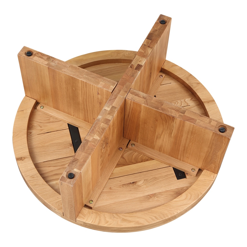 Folke Round Coffee Table Natural Oak - 3