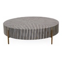 Chameau Large Coffee Table Black and White - 1