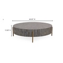 Chameau Large Coffee Table Black and White - 6