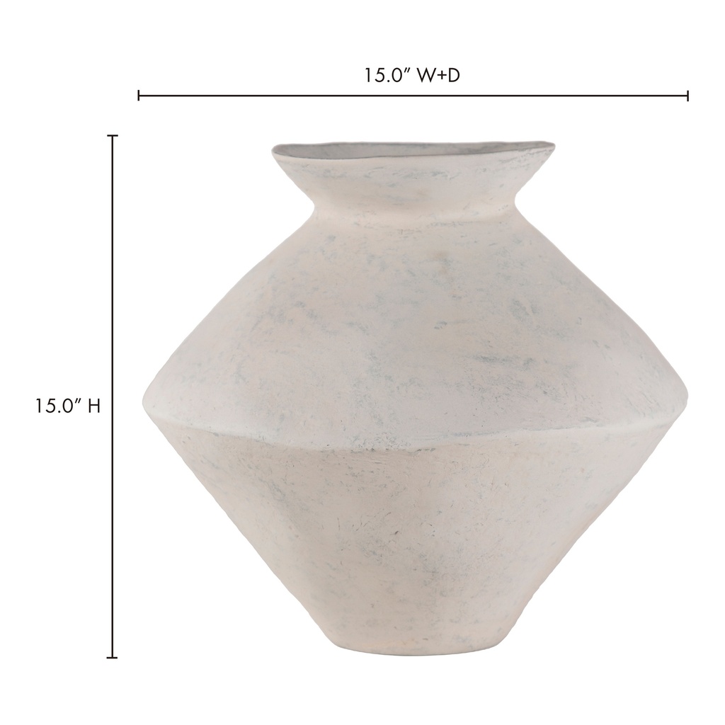 Raja Medium Decorative Vessel White - 12