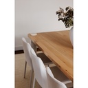 Century Dining Table Natural White Marble Leg - 8