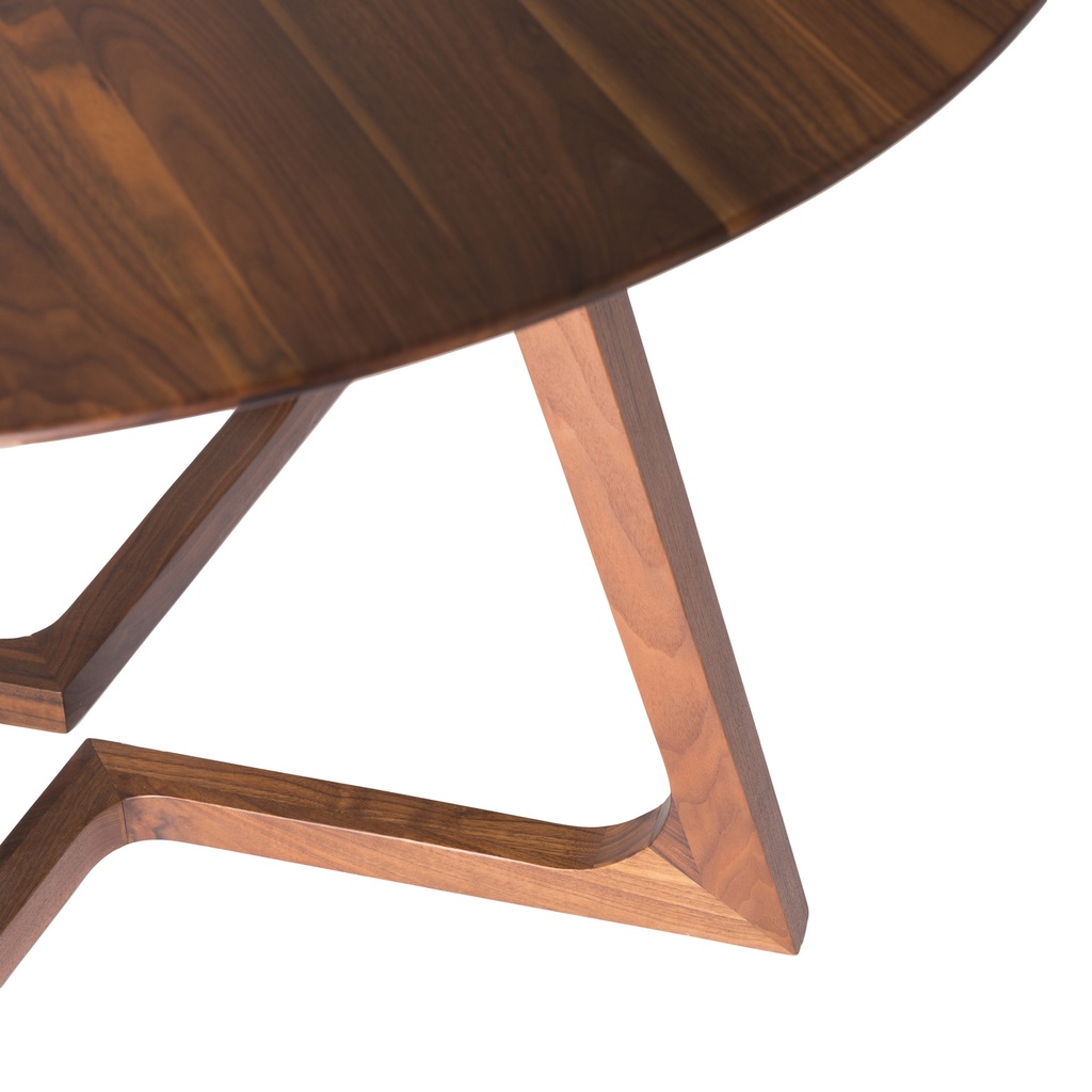 Godenza Round Dining Table Walnut - 3