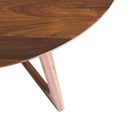 Godenza Round Dining Table Walnut - 5