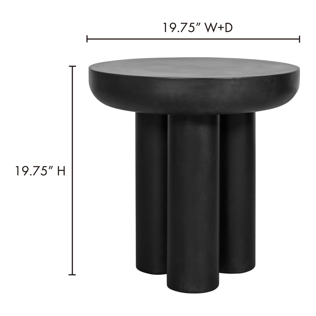 Rocca Side Table Black - 8