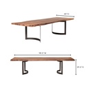 Bent Small Dining Table Brown - 11