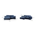 Plunge Sectional Navy - 7