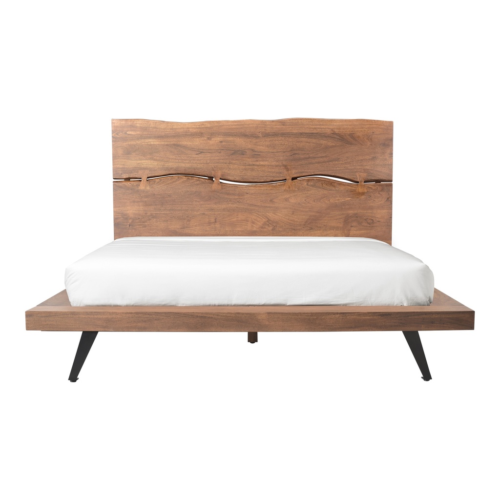 Madagascar Platform Bed Queen Brown - 6