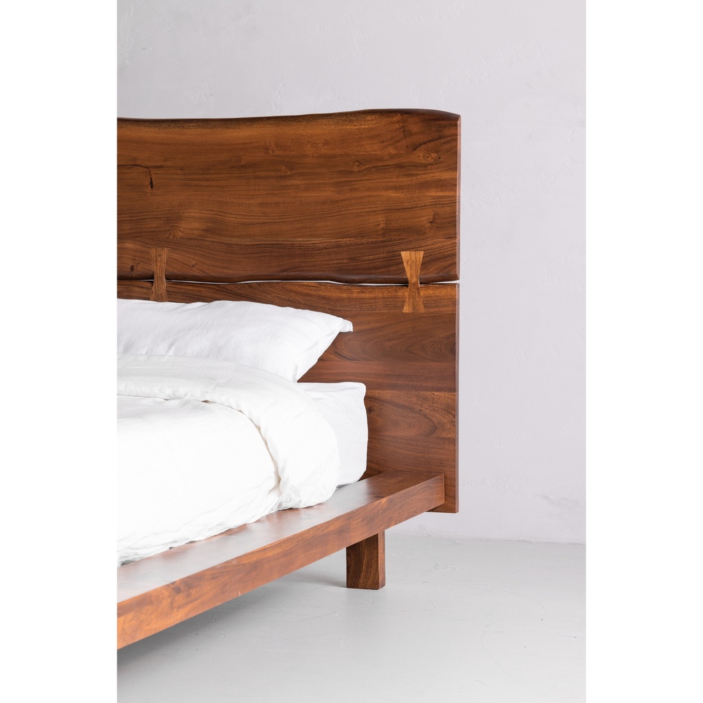 Madagascar Platform Bed Queen Brown - 9