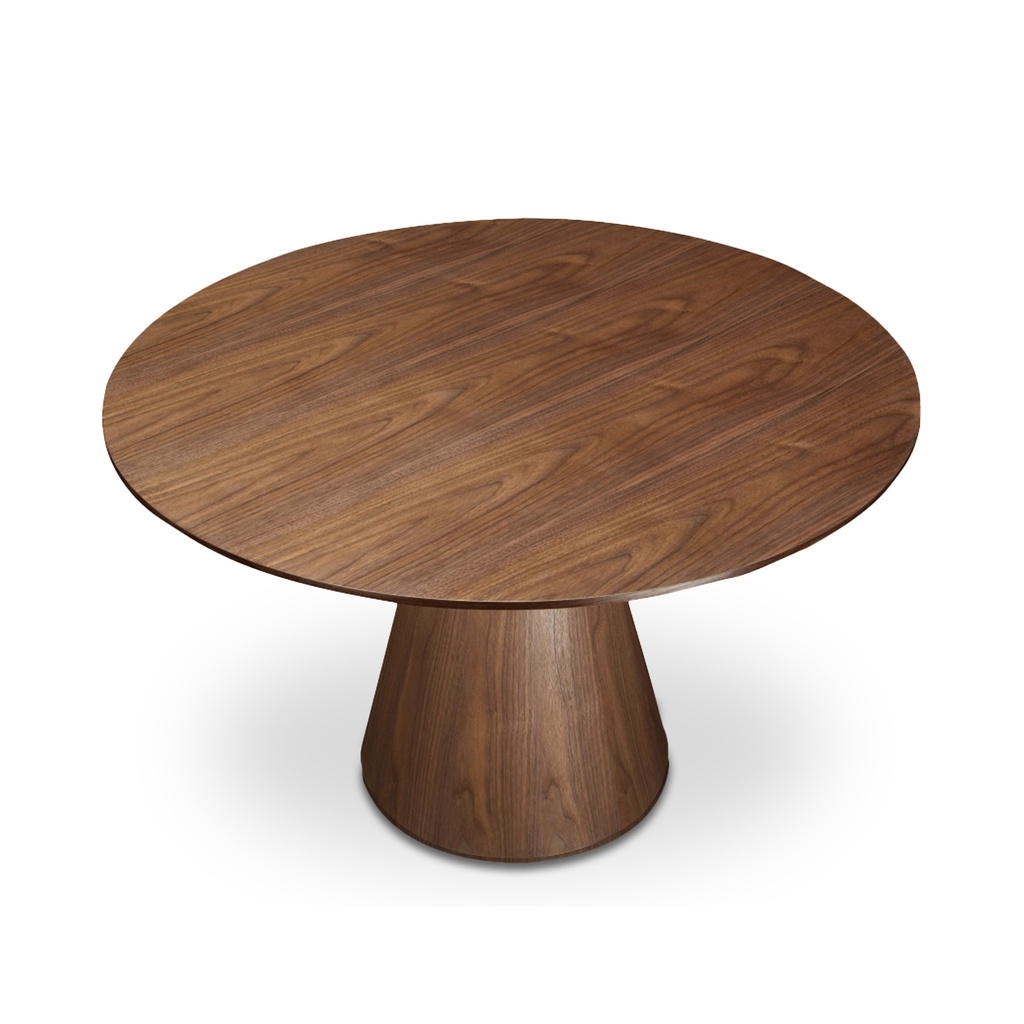 Otago 47In Round Dining Table Walnut - 1