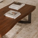 Bent Coffee Table Brown - 7