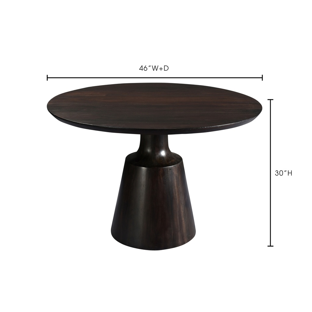 Myron Dining Table Dark Brown - 9