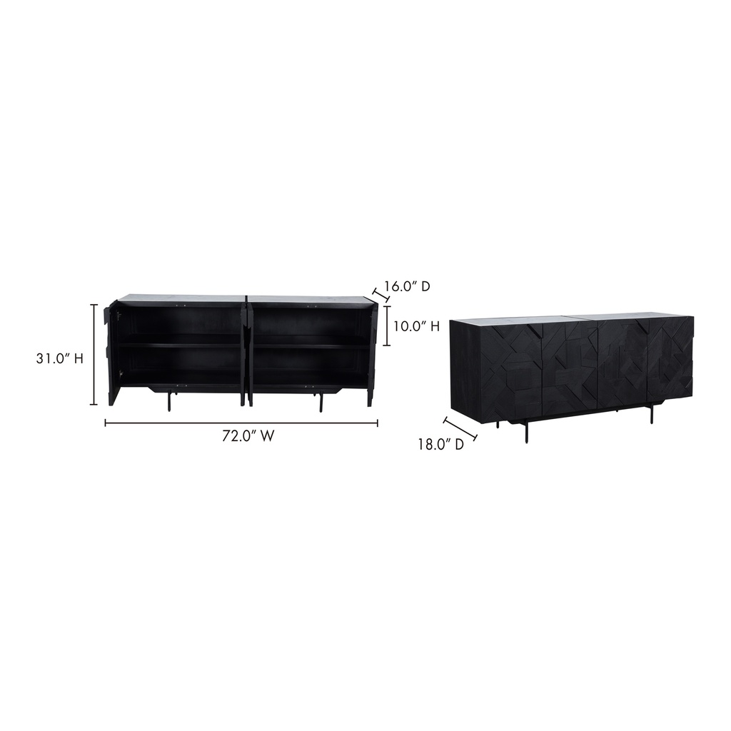 Kattan Sideboard Black - 8