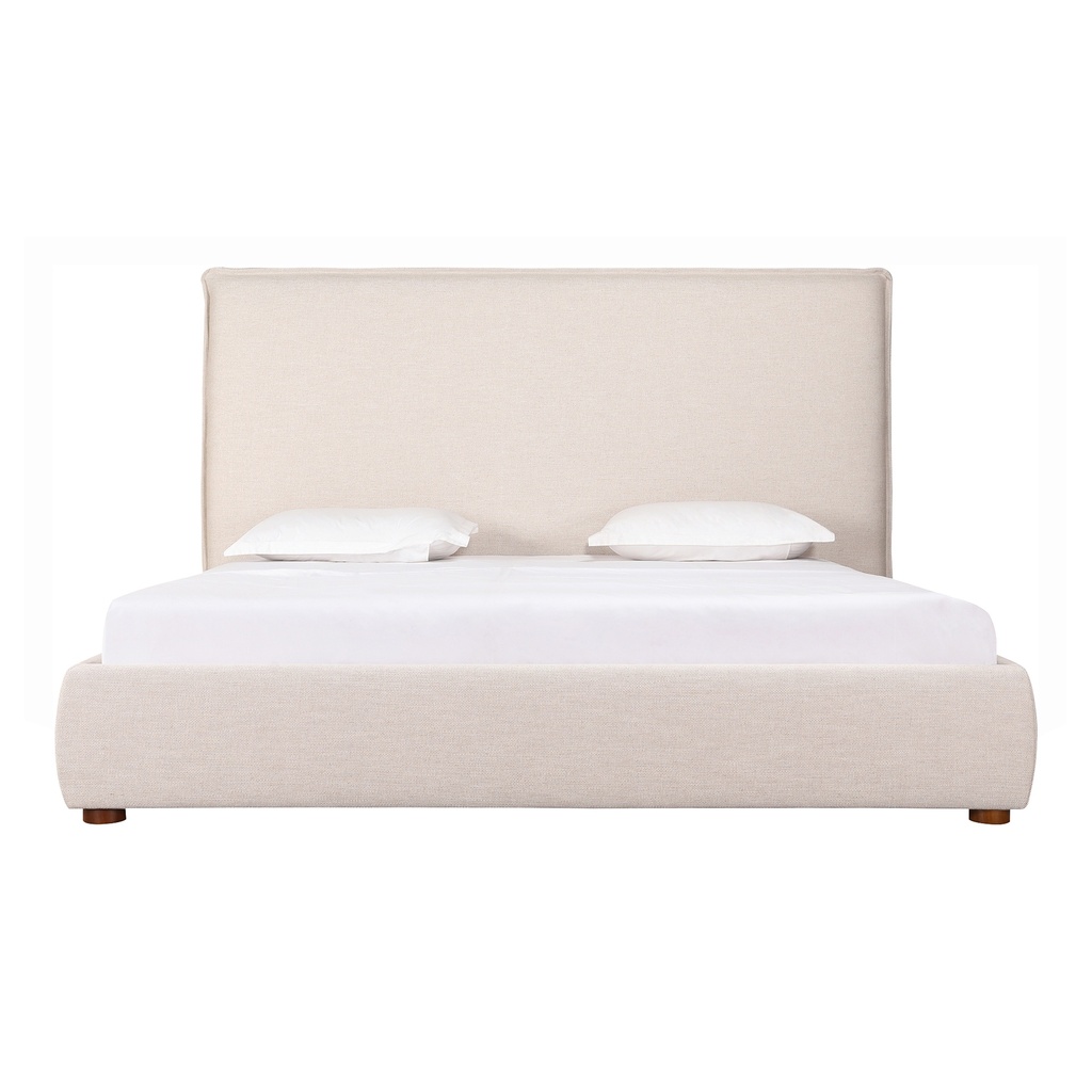 Luzon King Bed Tall Headboard Wheat - 2