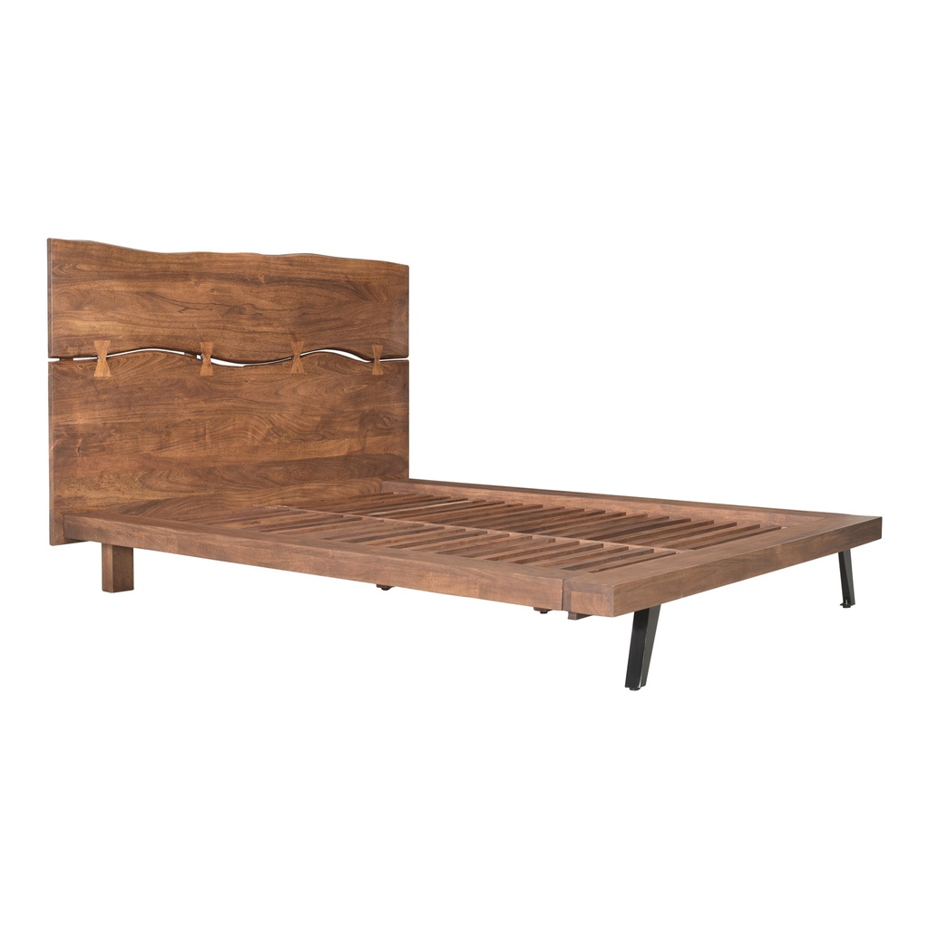 Madagascar Platform Bed King Brown - 3