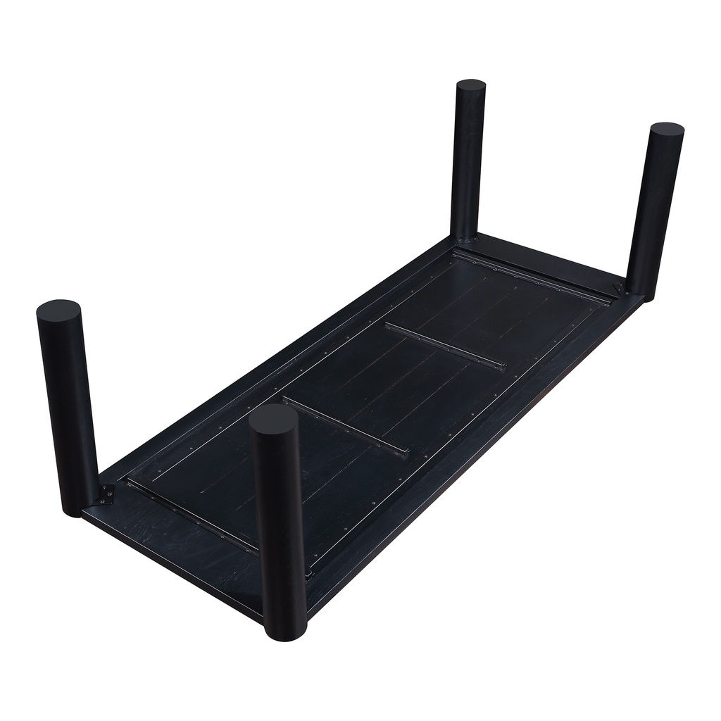 Post Large Dining Table Black - 5