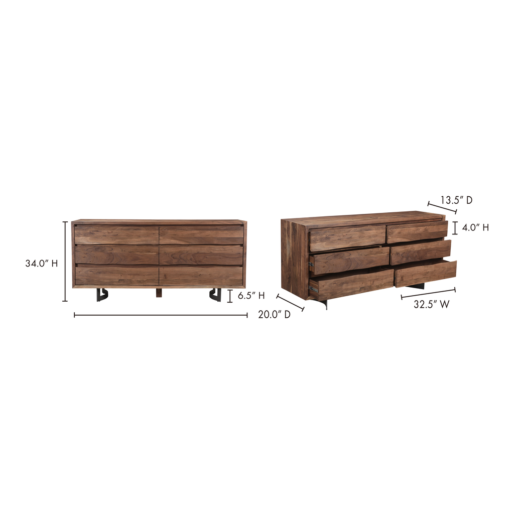 Bent Dresser Brown - 7