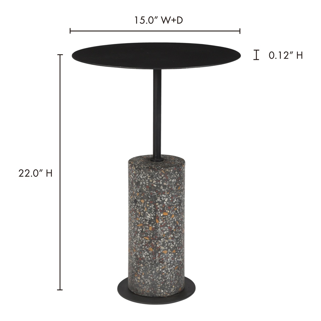 Lillith Accent Table Black - 6