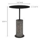Lillith Accent Table Black - 6