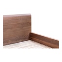 Round Off Queen Bed Walnut Brown - 5